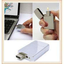 2015 белый металлический зажигалка USB Flash Drive для мальчика (EM026)